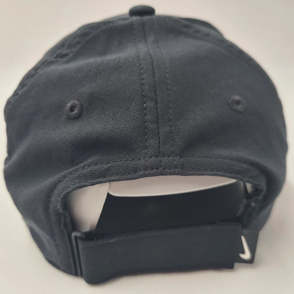 Nike Hat Adjustable Black White Transamerica Swoosh Logo Dri-Fit Club Cap Men